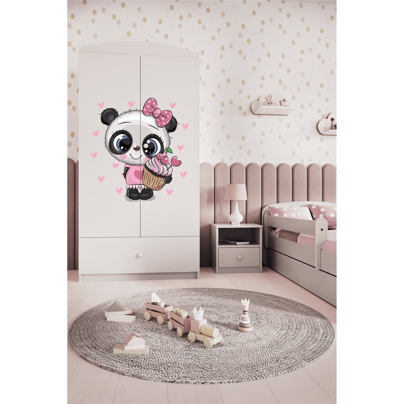 Szafa Babydreams - Panda Różowy