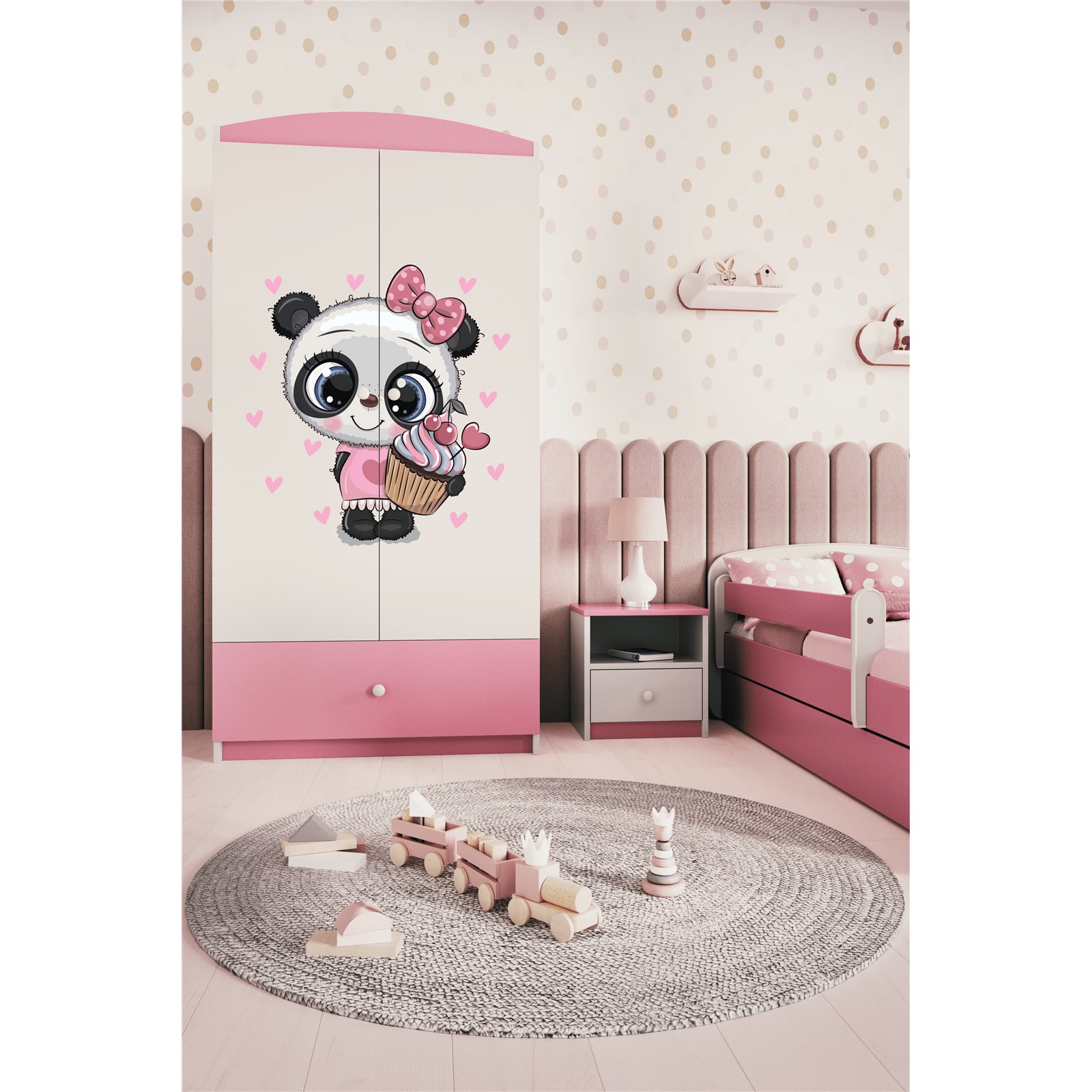 Szafa Babydreams - Panda Różowy