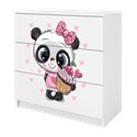 Komoda Babydreams - Panda Biały