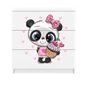 Komoda Babydreams - Panda Biały