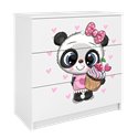 Komoda Babydreams - Panda Biały