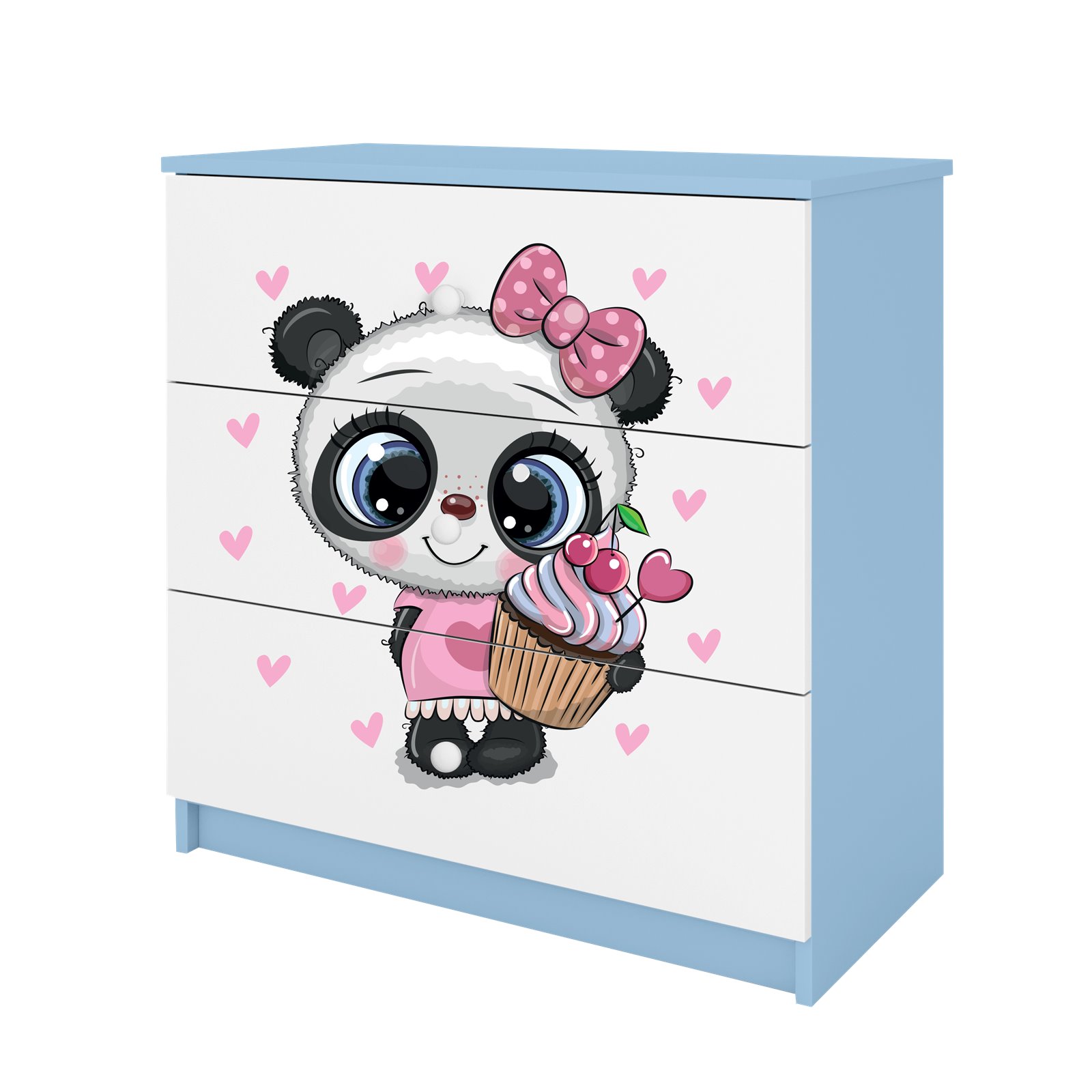 Komoda Babydreams - Panda Biały