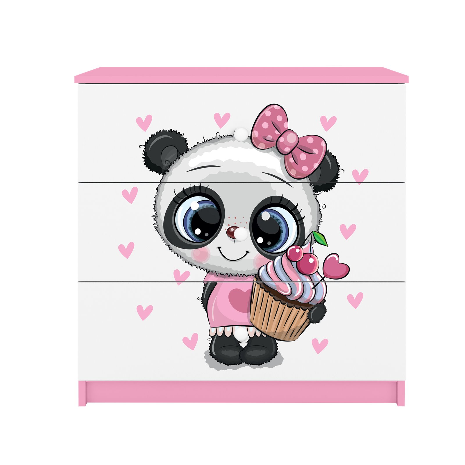 Komoda Babydreams - Panda Biały