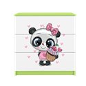 Komoda Babydreams - Panda Biały