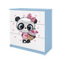 Komoda Babydreams - Panda Niebieski