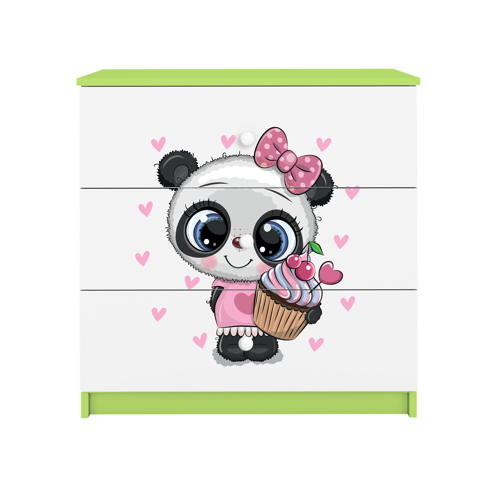 Komoda Babydreams - Panda Zielony
