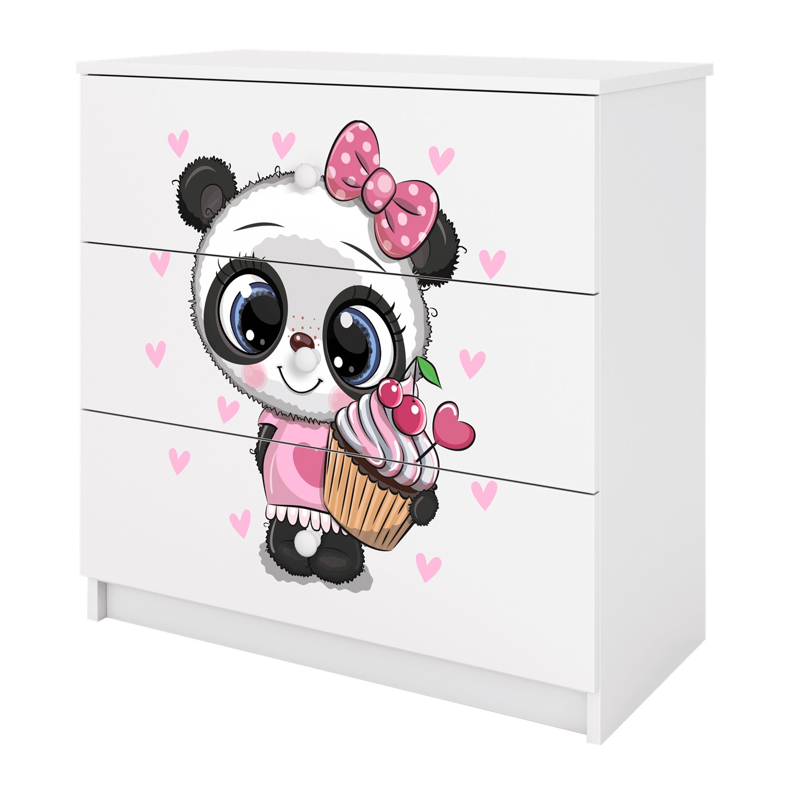 Komoda Babydreams - Panda Różowy