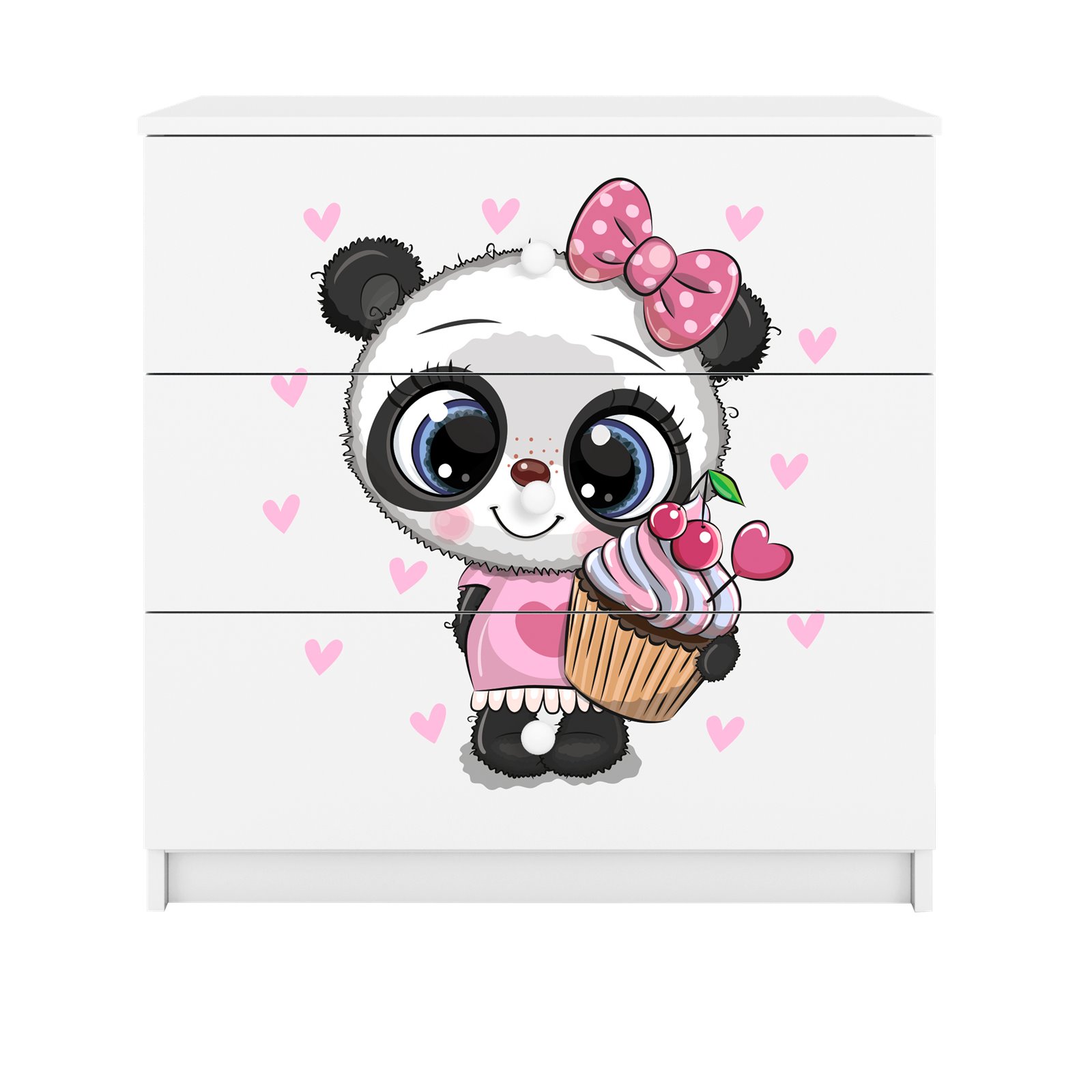 Komoda Babydreams - Panda Różowy