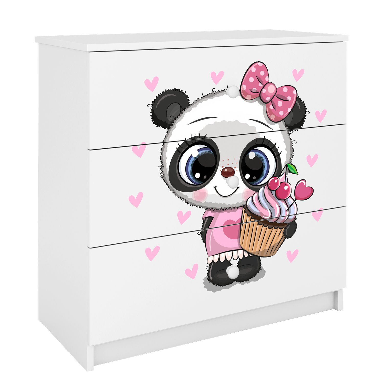 Komoda Babydreams - Panda Różowy