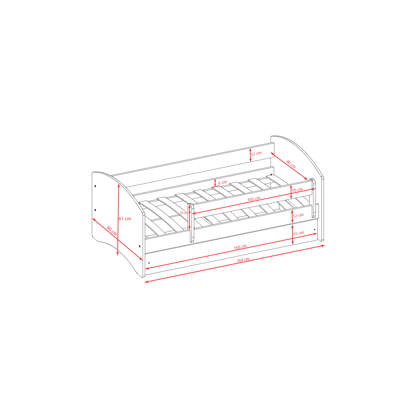 Łóżko dla chłopca Babydreams - Auto