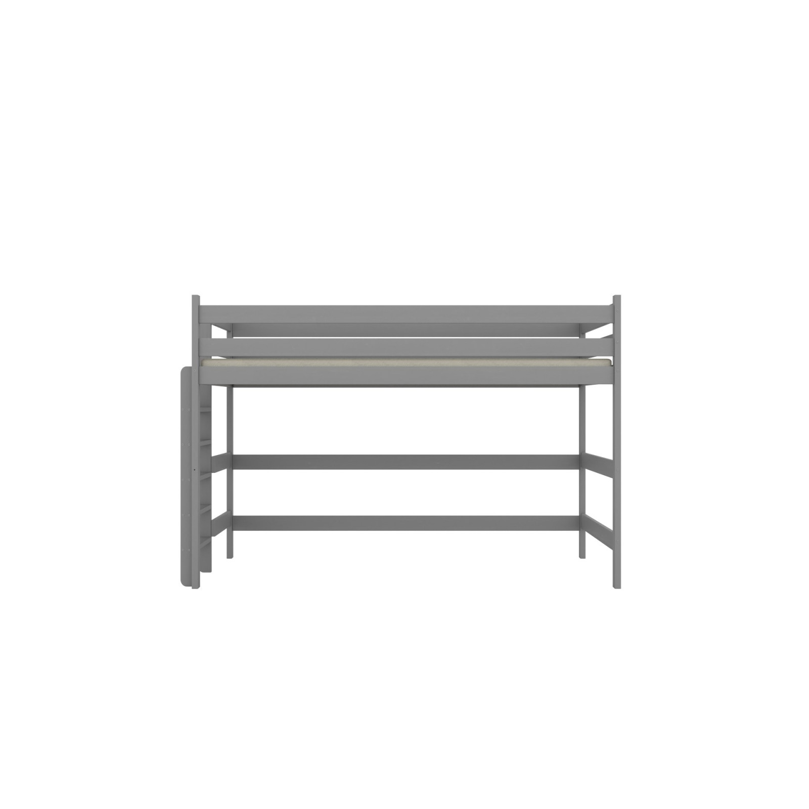 Łóżko Antek 1 - 160x80, kolor szary, z wysuwanym spaniem