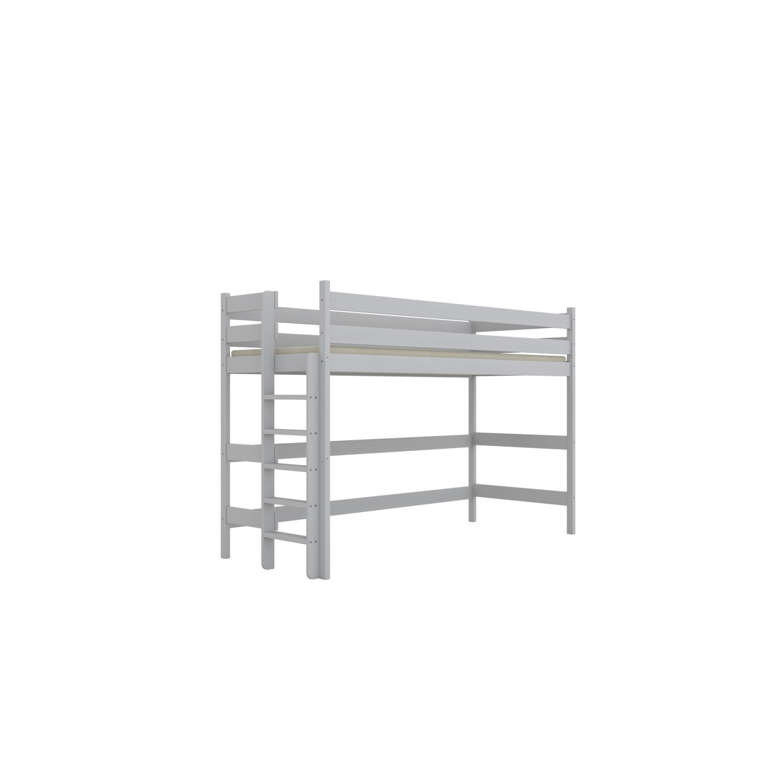 Łóżko Antek 1 - 200x80, kolor biały, materac piankowy