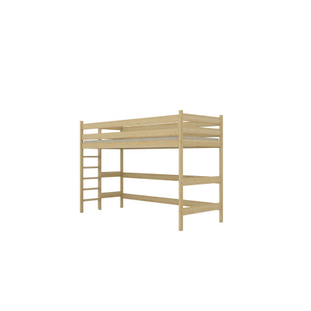 Łóżko Antek 1 - 160x80, kolor naturalny nielakierowany