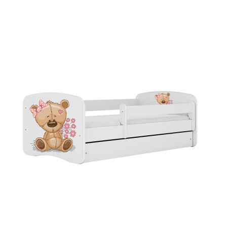 Łóżko dla dziecka Babydreams - Miś z kwiatkami