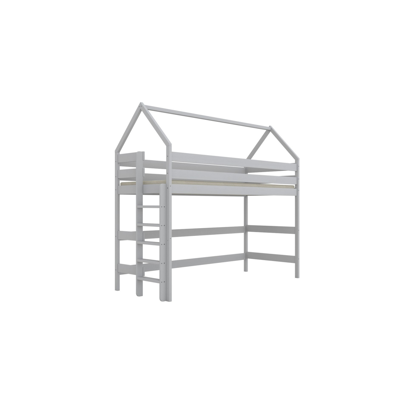 Łóżko Eryk 1 - 180x90, kolor biały, z wysuwanym spaniem i szufladami, materac piankowo-kokosowy