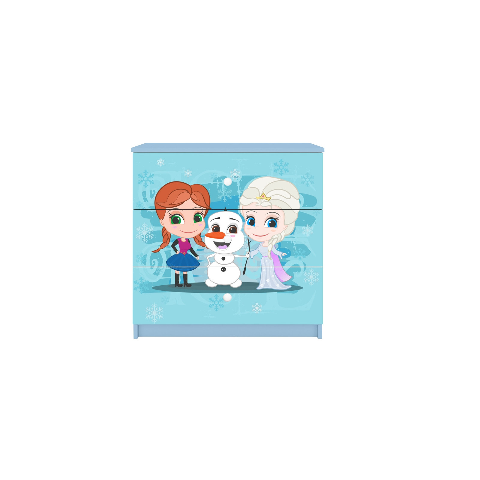 Komoda Babydreams Kraina lodu - kolor niebieski