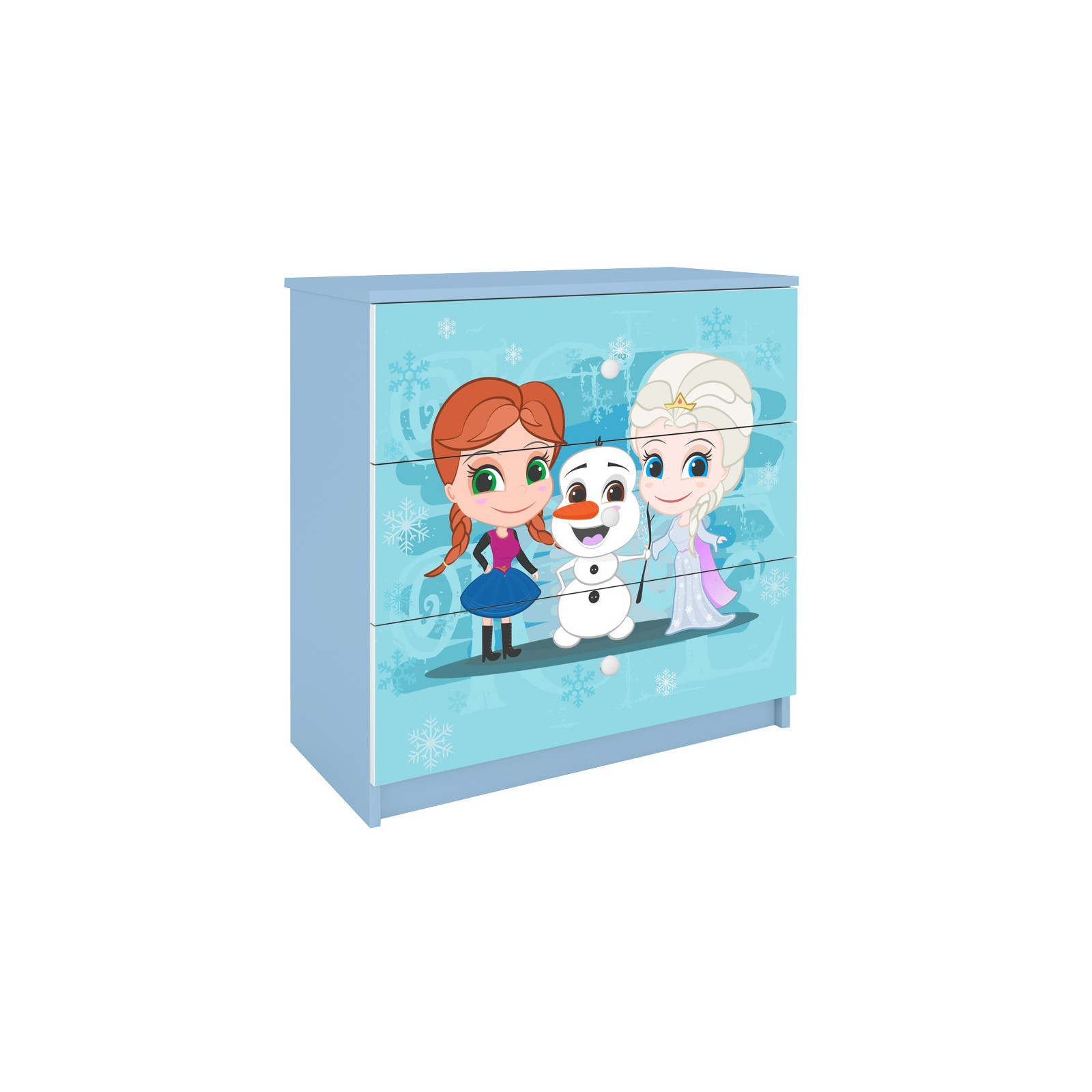 Komoda Babydreams Kraina lodu - kolor niebieski
