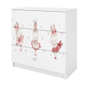 Komoda babydreams Króliczki z motylkami