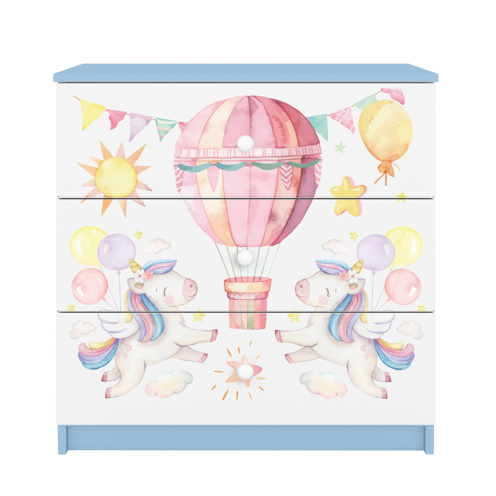 Komoda babydreams niebieska Balonik