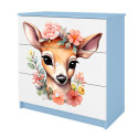 Komoda babydreams niebieska Bambi