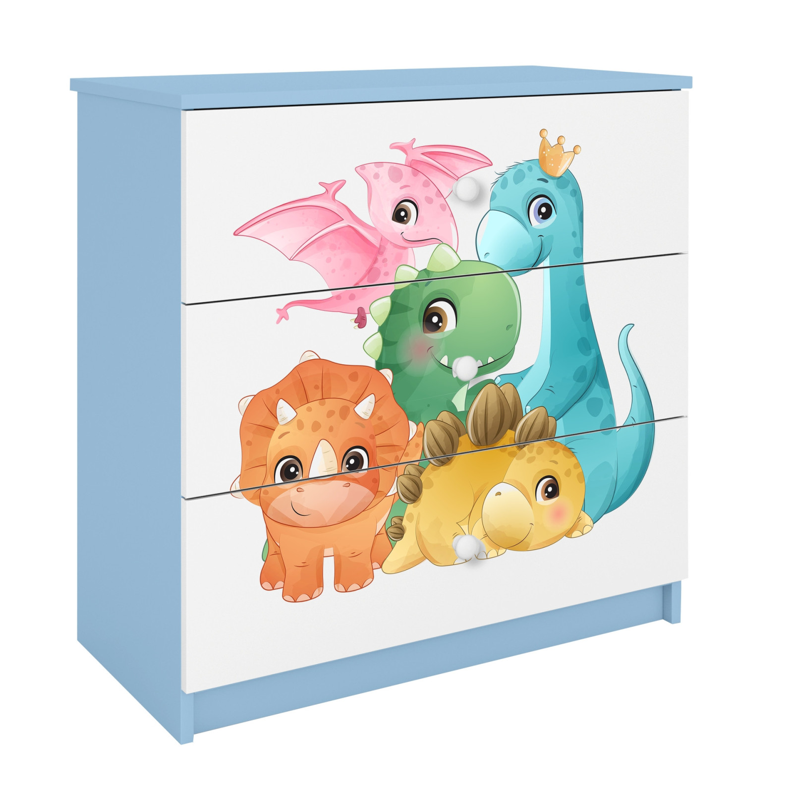 Komoda babydreams niebieska Dinusie
