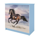 Komoda babydreams niebieska Koń w galopie