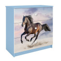 Komoda babydreams niebieska Koń w galopie