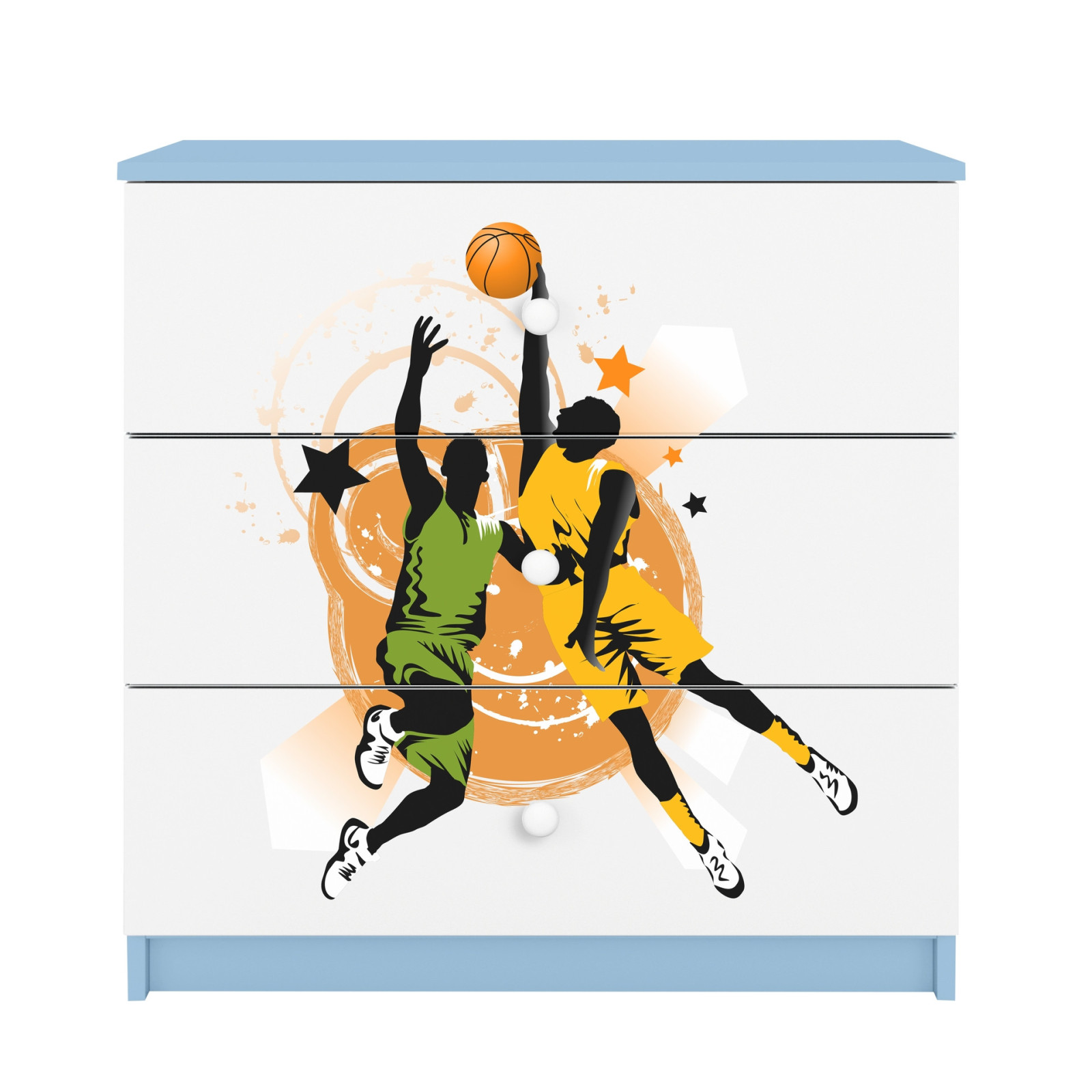 Komoda babydreams niebieska Koszykówka