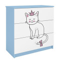 Komoda babydreams niebieska Kot