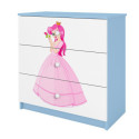Komoda babydreams niebieska Księżniczka