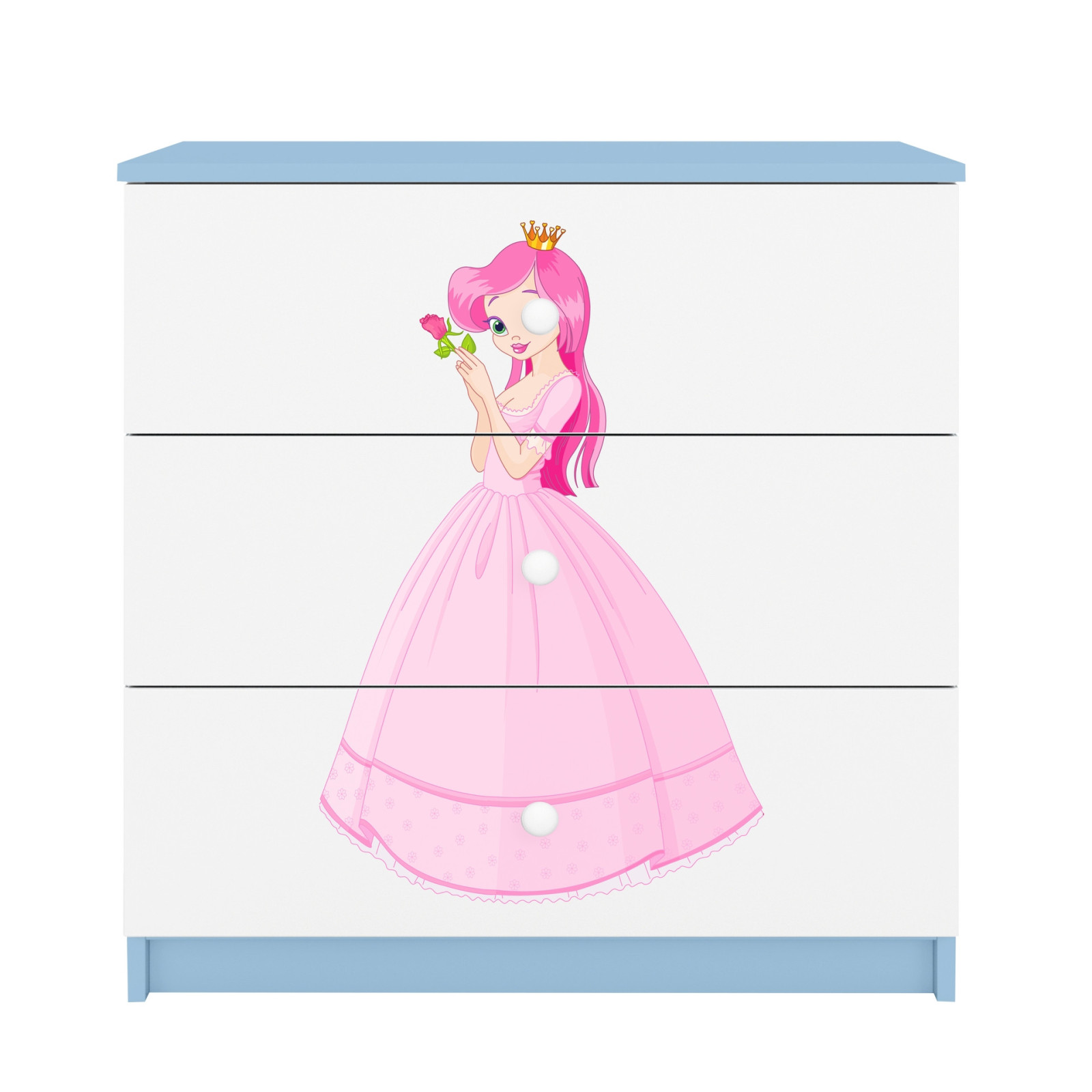 Komoda babydreams niebieska Księżniczka