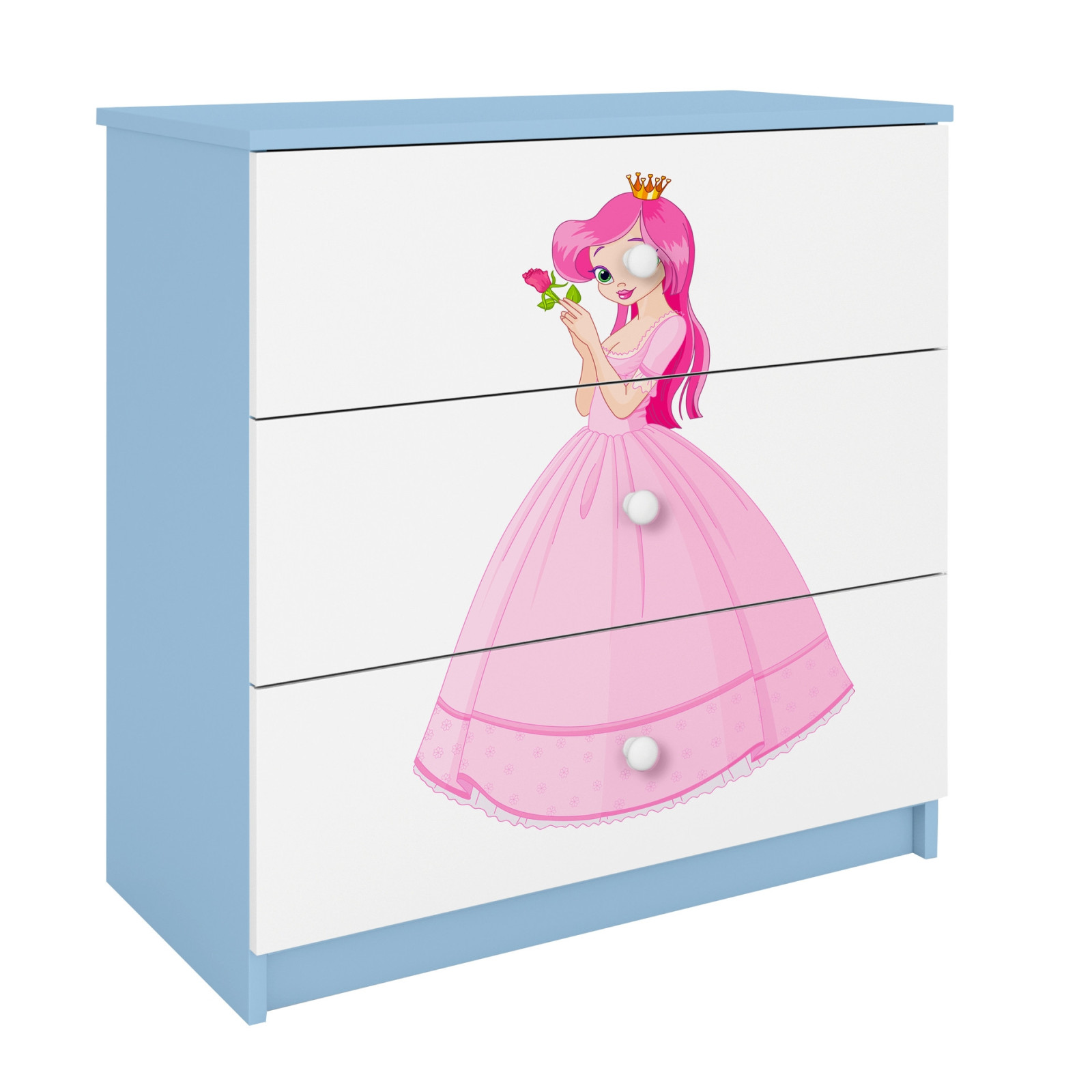 Komoda babydreams niebieska Księżniczka