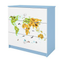 Komoda babydreams niebieska Mapa