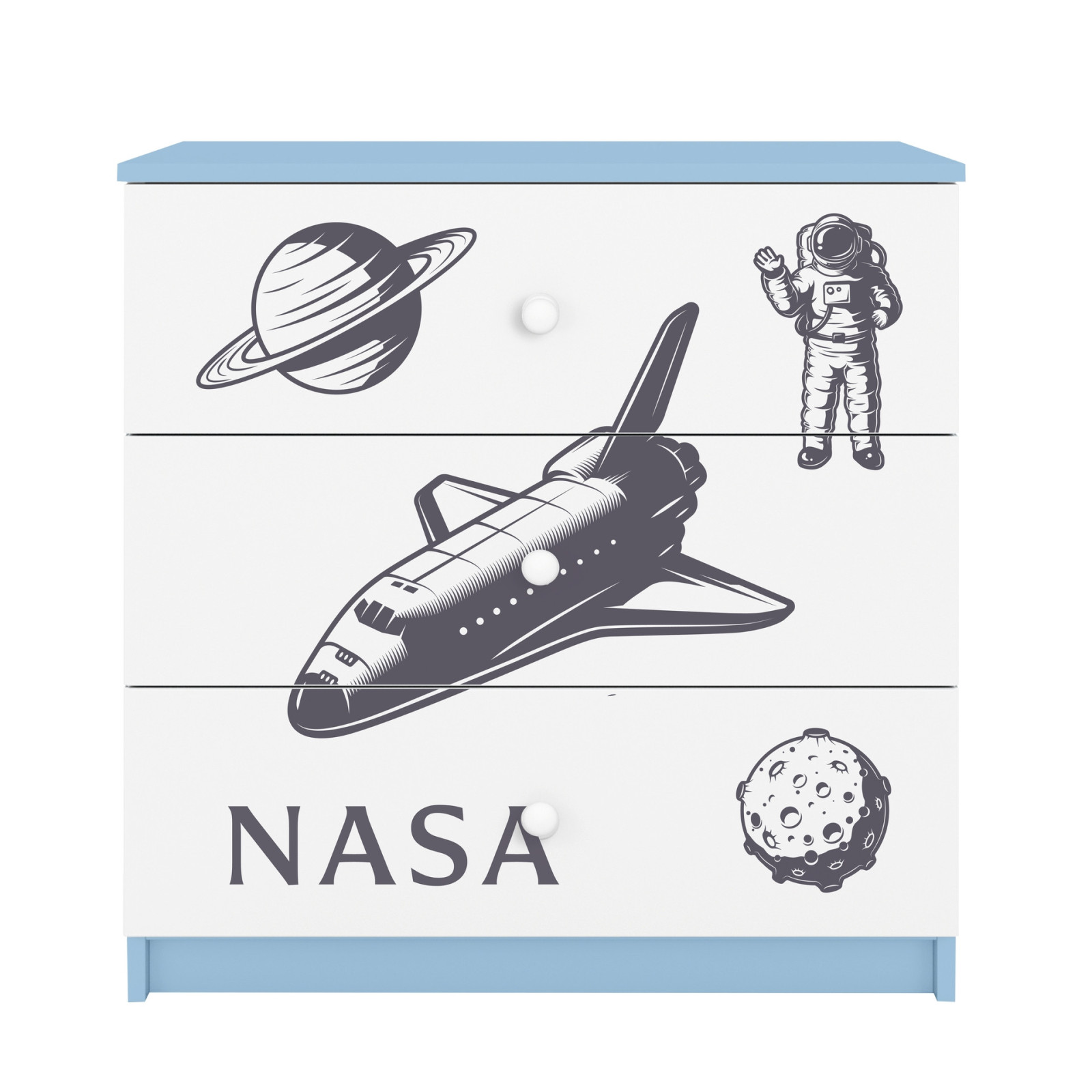 Komoda babydreams niebieska Nasa