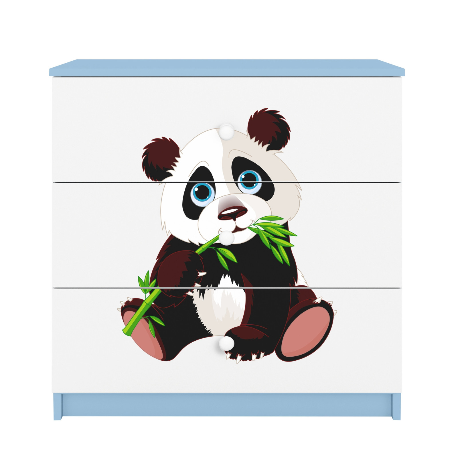 Komoda babydreams niebieska panda 2