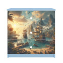 Komoda babydreams niebieska Statek