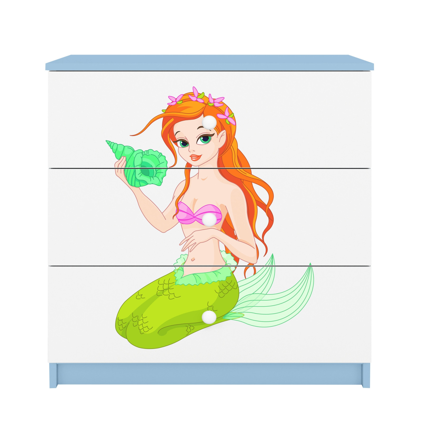Komoda babydreams niebieska Syrenka