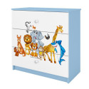 Komoda babydreams niebieska Zwierzęta