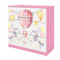 Komoda babydreams różowa Balonik