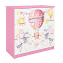 Komoda babydreams różowa Balonik