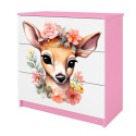 Komoda babydreams różowa Bambi
