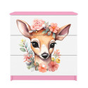 Komoda babydreams różowa Bambi