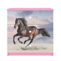 Komoda babydreams różowa Koń w galopie