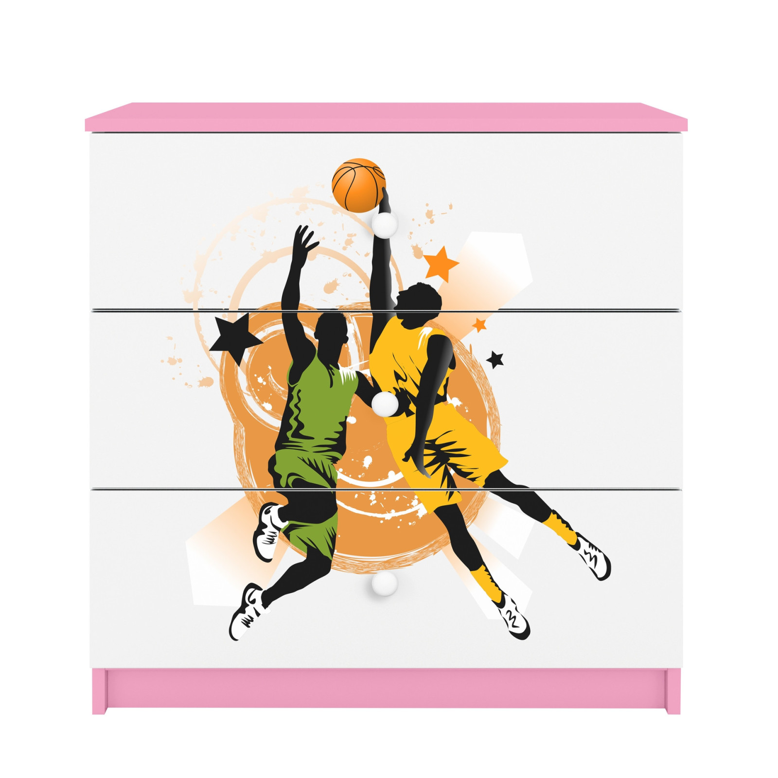 Komoda babydreams różowa Koszykówka