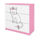 Komoda babydreams różowa Kot
