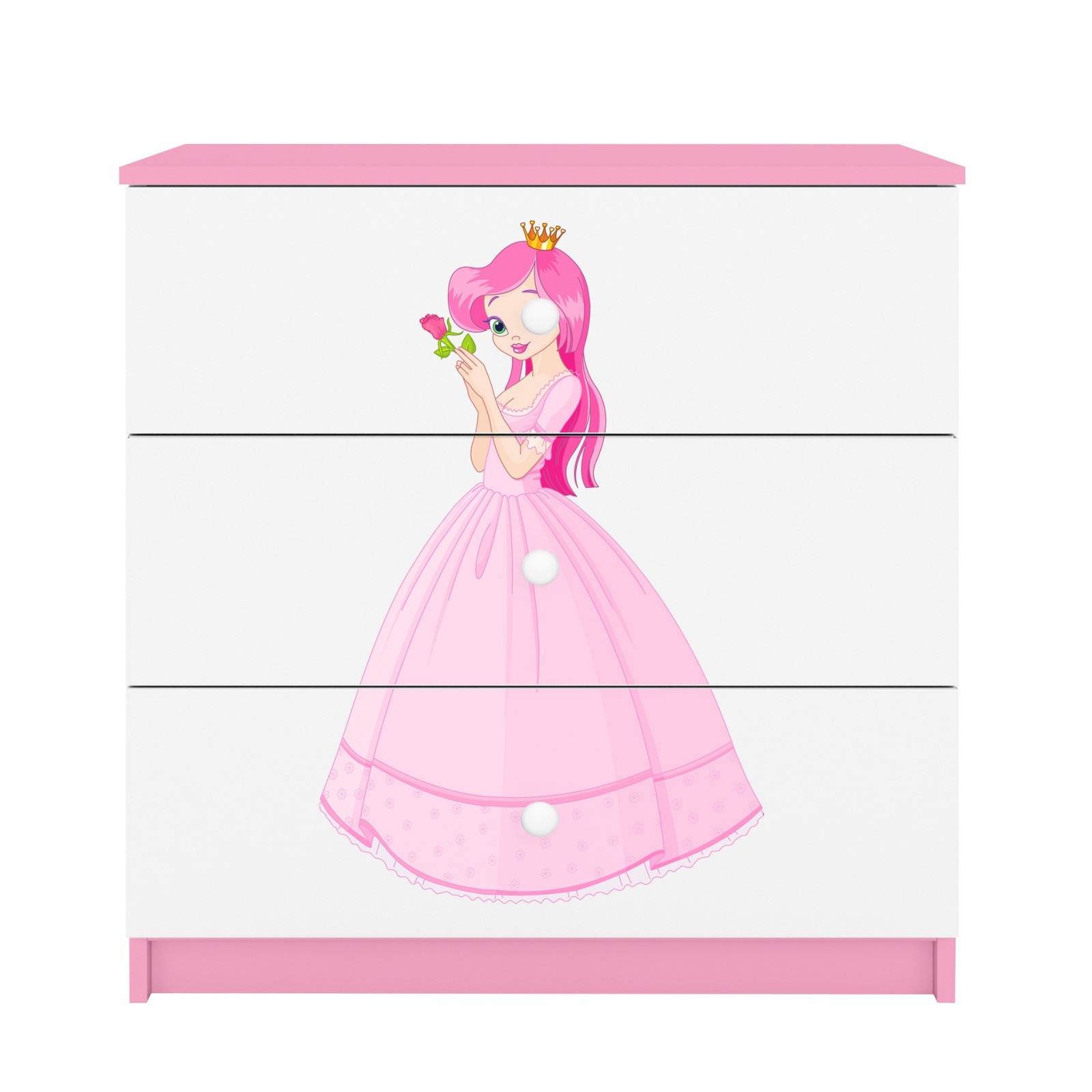 Komoda babydreams różowa Księżniczka