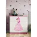 Komoda babydreams różowa Księżniczka