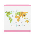 Komoda babydreams różowa Mapa