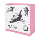 Komoda babydreams różowa Nasa