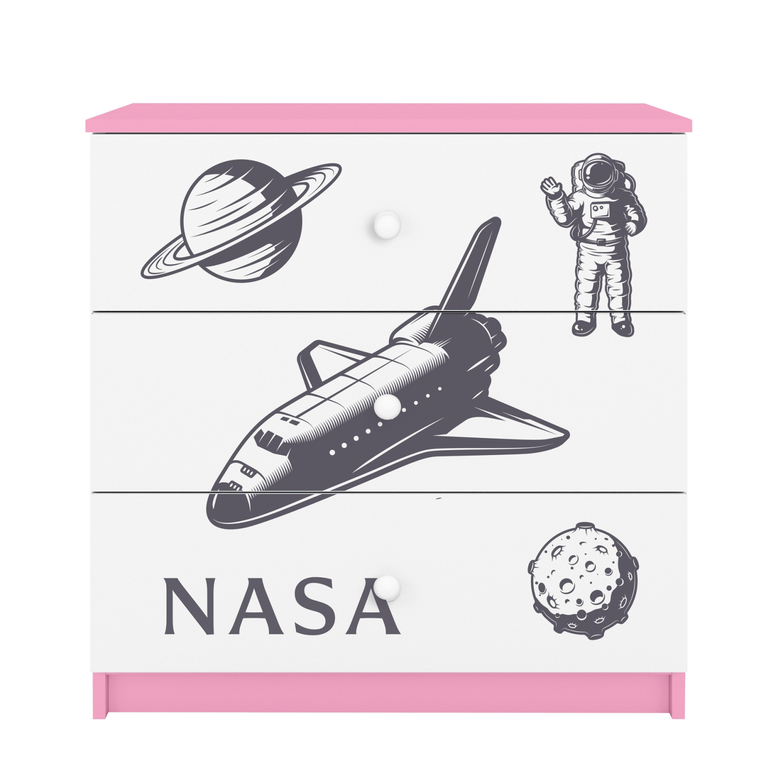 Komoda babydreams różowa Nasa